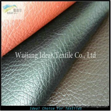 Soft Embossed PU Leather/Upholstery Fabric/Faux PU Leather Fabric